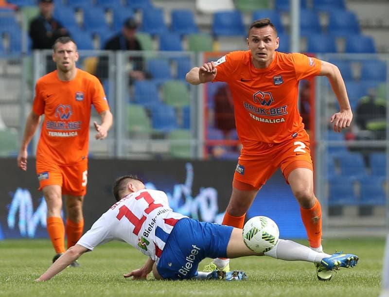 Football. Ekstraklasa. Podbeskidzie Bielsko-Biala - Termalica Bruk-Bet Nieciecza. 17.04.2016