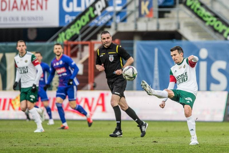 Football. PKO BP Ekstraklasa. Piast Gliwice - Slask Wroclaw. 06.02.2021