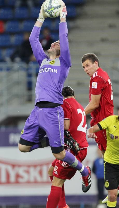 Football. Sparing. Piast Gliwice - Borussia Dortmund U-23. 06.09.2012