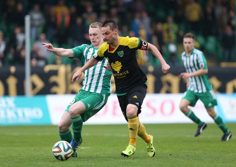 Football. I Liga. GKS Katowice - Olimpia Grudziadz. 16.04.2016