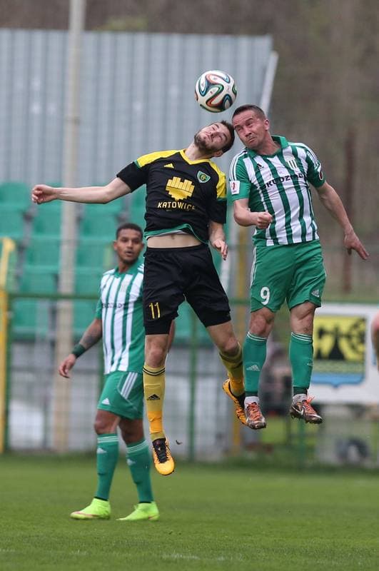 Football. I Liga. GKS Katowice - Olimpia Grudziadz. 16.04.2016