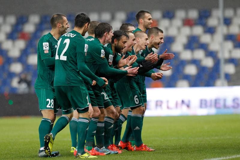Football. T-Mobile Ekstraklasa. Podbeskidzie Bielsko Biala - Slask Wroclaw. 03.10.2014