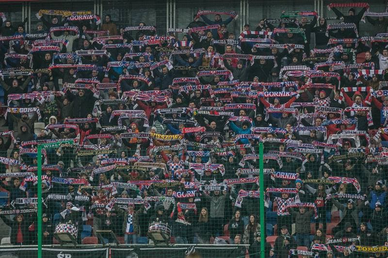Football. PKO BP Ekstraklasa. Gornik Zabrze - Cracovia Krakow. 06.03.2022