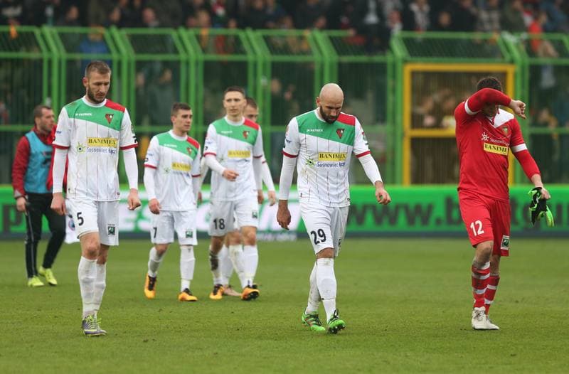 Football. I Liga. GKS Belchatow - Zaglebie Sosnowiec. 10.04.2016