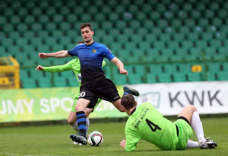 Football. I Liga. Rozwoj Katowice - Zawisza Bydgoszcz. 09.04.2016