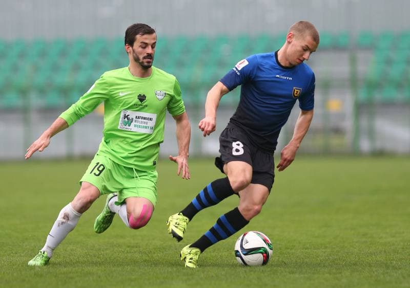 Football. I Liga. Rozwoj Katowice - Zawisza Bydgoszcz. 09.04.2016