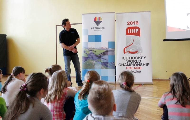 Ice Hockey. Social Action Promoting Ice Hockey World Championship. 06.04.2016