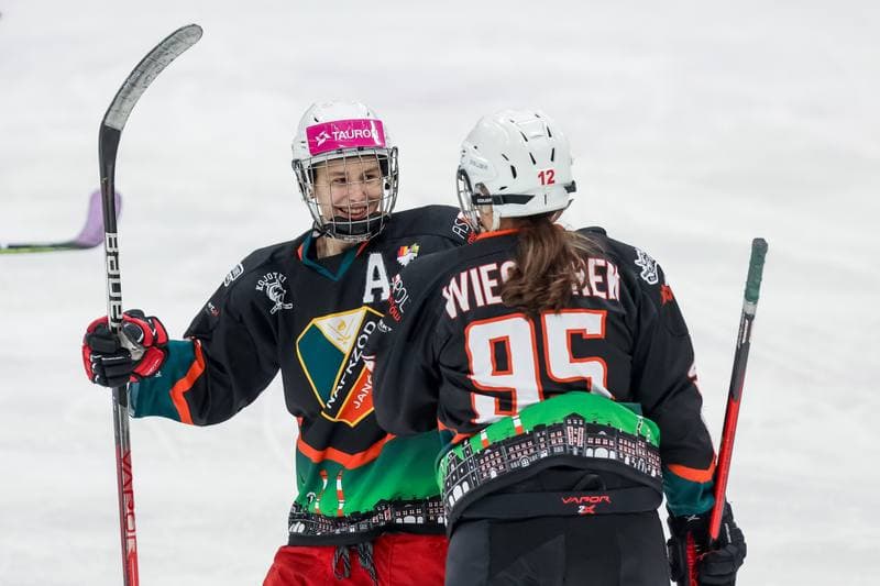 Ice Hockey. Tauron Liga Kobiet. Wiedzmy 71 Wroclaw - Kojotki Naprzod Janow. 03.12.2023