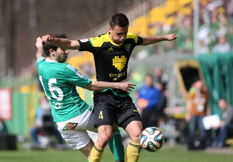 Football. I Liga. GKS Katowice - GKS Belchatow. 03.04.2016