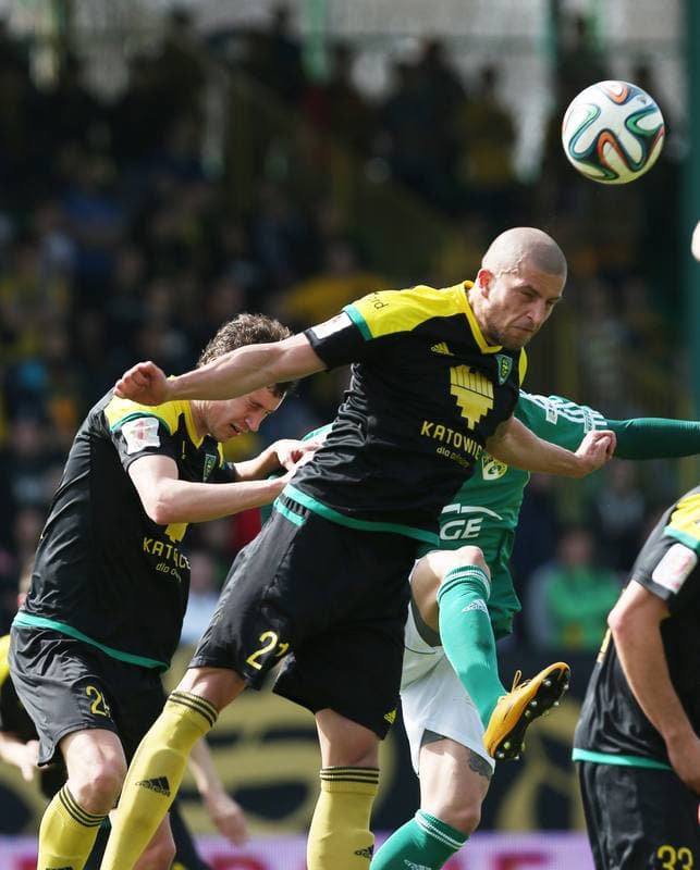 Football. I Liga. GKS Katowice - GKS Belchatow. 03.04.2016