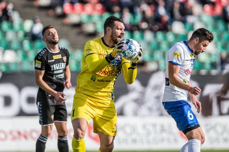 Football. Fortuna I Liga. Zaglebie Sosnowiec - Podbeskidzie Bielsko-Biala. 24.10.2021