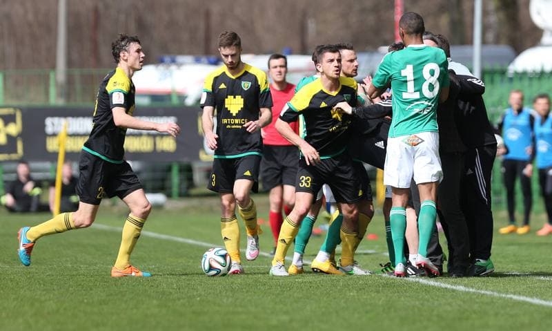 Football. I Liga. GKS Katowice - GKS Belchatow. 03.04.2016