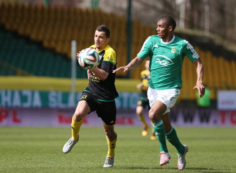 Football. I Liga. GKS Katowice - GKS Belchatow. 03.04.2016
