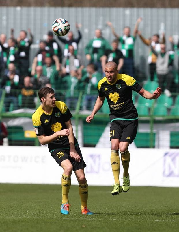 Football. I Liga. GKS Katowice - GKS Belchatow. 03.04.2016