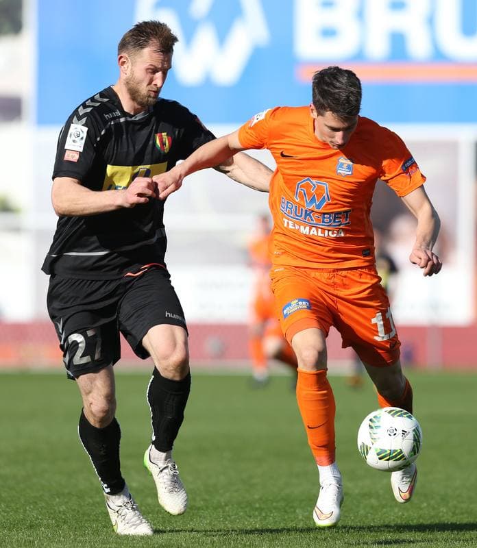 Football. PKO BP Ekstraklasa. Termalica Bruk-Bet Nieciecza - Korona Kielce. 02.04.2016