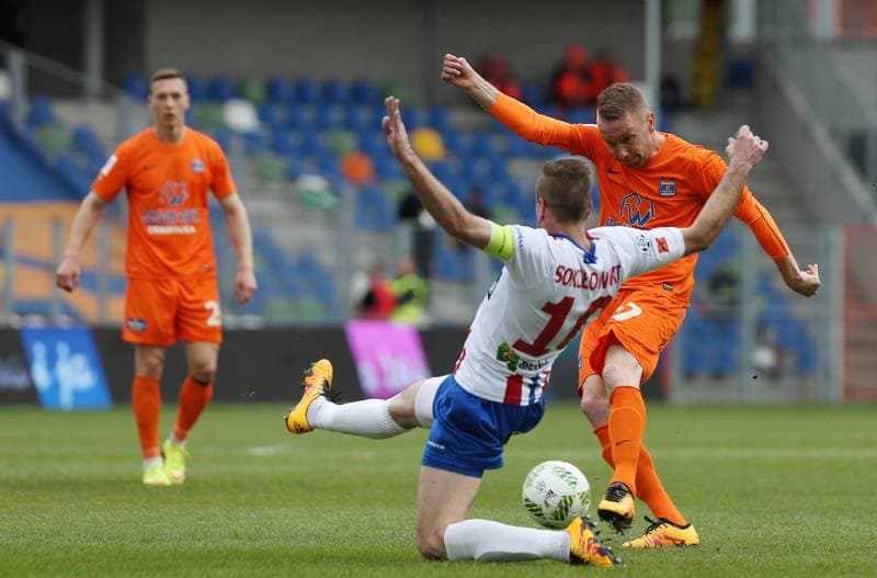 Football. Ekstraklasa. Podbeskidzie Bielsko-Biala - Termalica Bruk-Bet Nieciecza. 17.04.2016