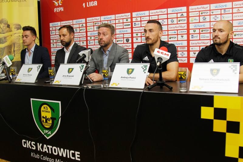 Football. GKS Katowice. Press Conference. 20.07.2016