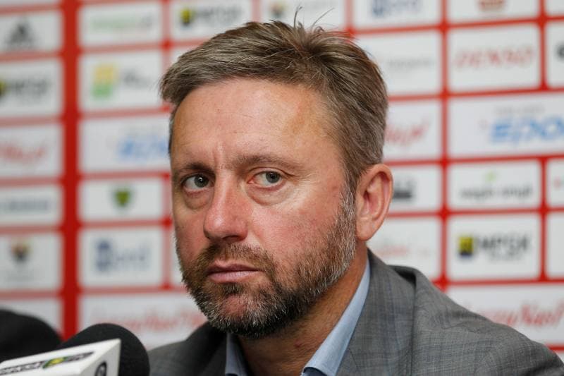 Football. GKS Katowice. Press Conference. 20.07.2016