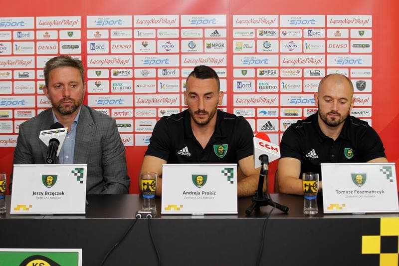 Football. GKS Katowice. Press Conference. 20.07.2016