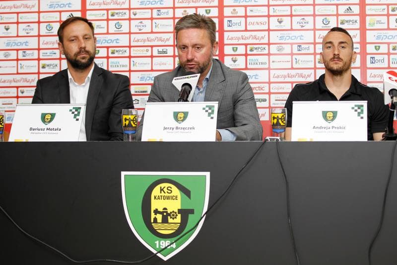 Football. GKS Katowice. Press Conference. 20.07.2016