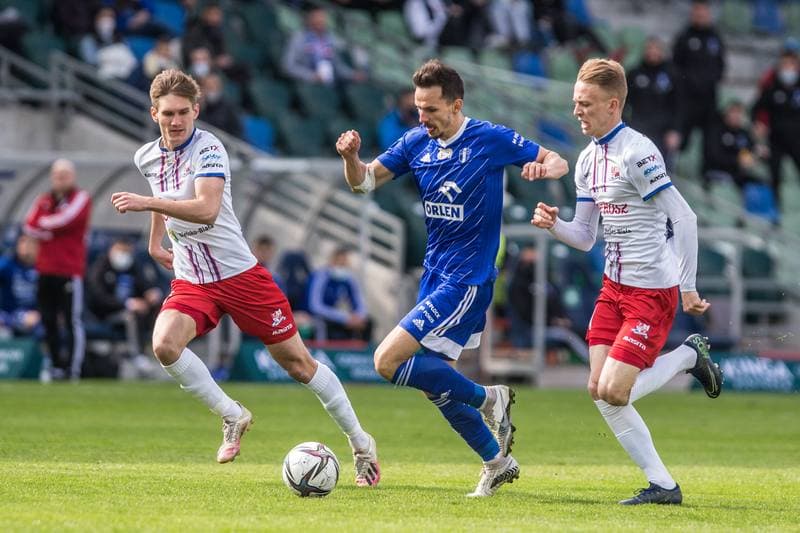 Football. PKO BP Ekstraklasa. Podbeskidzie Bielsko-Biala - Wisla Plock. 08.05.2021