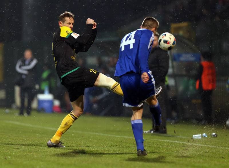 Football. I Liga. Miedz Legnica - GKS Katowice. 25.03.2016