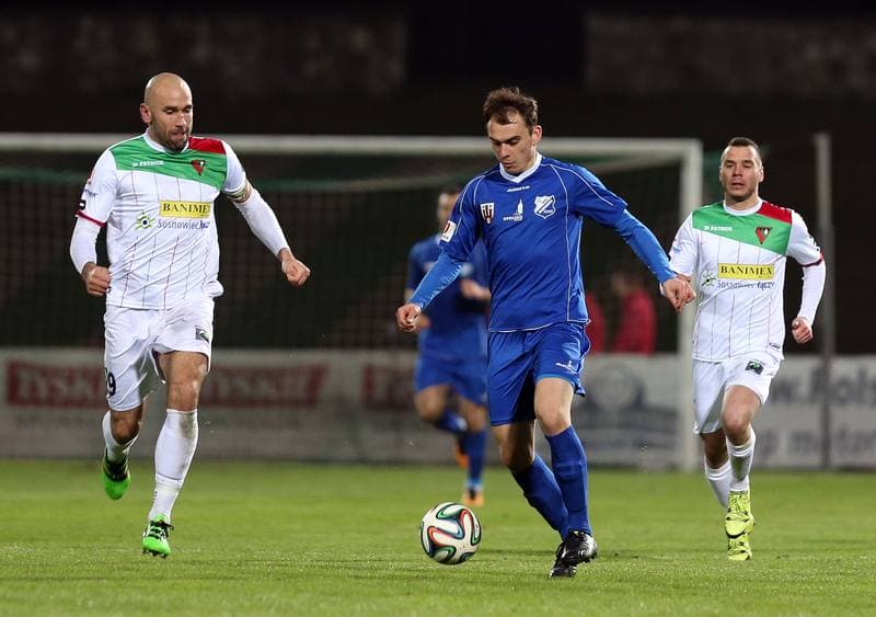 Football. I Liga. Zaglebie Sosnowiec - MKS Kluczbork. 20.03.2016