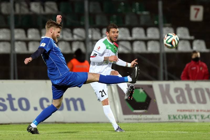 Football. I Liga. Zaglebie Sosnowiec - MKS Kluczbork. 20.03.2016