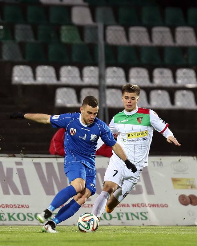 Football. I Liga. Zaglebie Sosnowiec - MKS Kluczbork. 20.03.2016