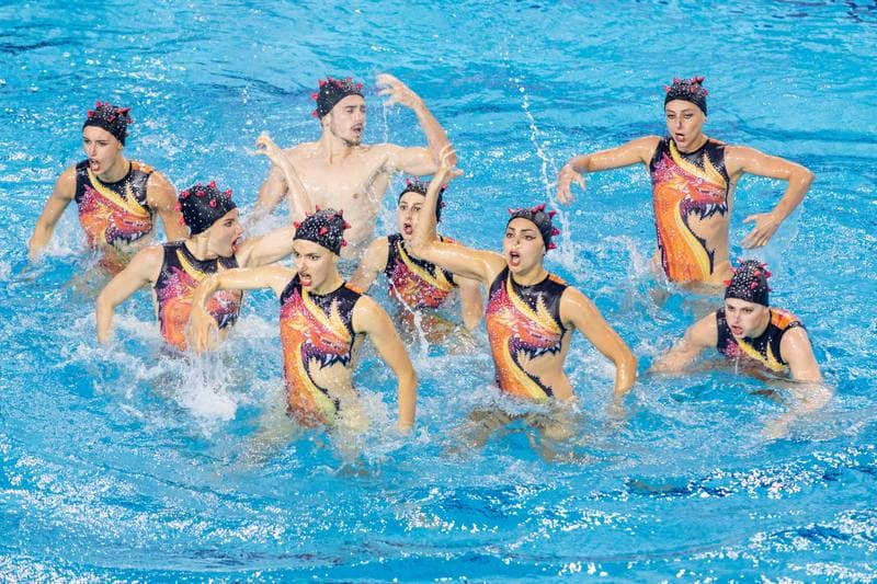 Artistic Swimming. European Games. Team Acrobatic Routine. 24.06.2023