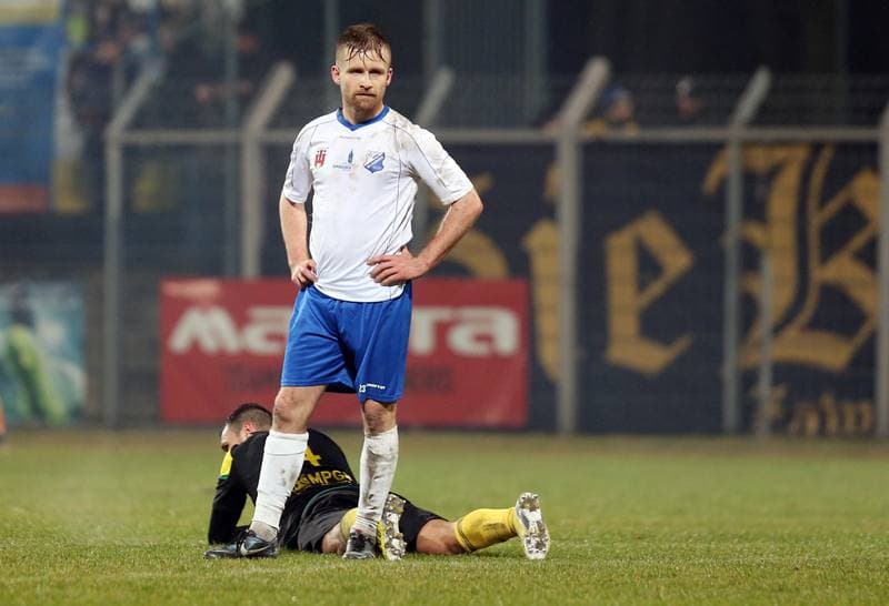 Football. I Liga. MKS Kluczbork - GKS Katowice. 12.03.2016