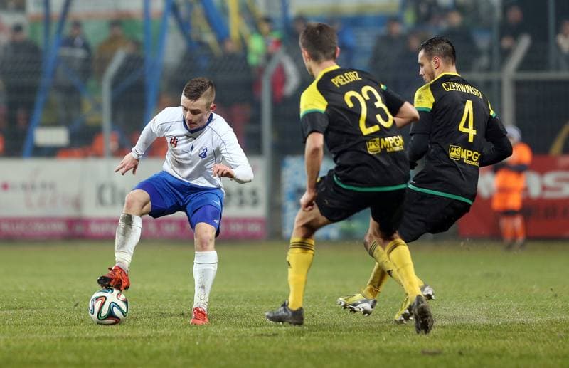 Football. I Liga. MKS Kluczbork - GKS Katowice. 12.03.2016