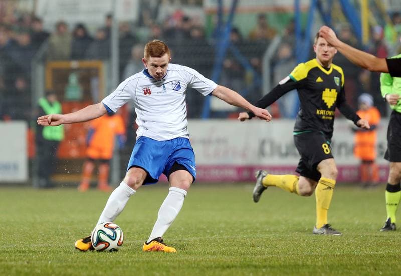 Football. I Liga. MKS Kluczbork - GKS Katowice. 12.03.2016