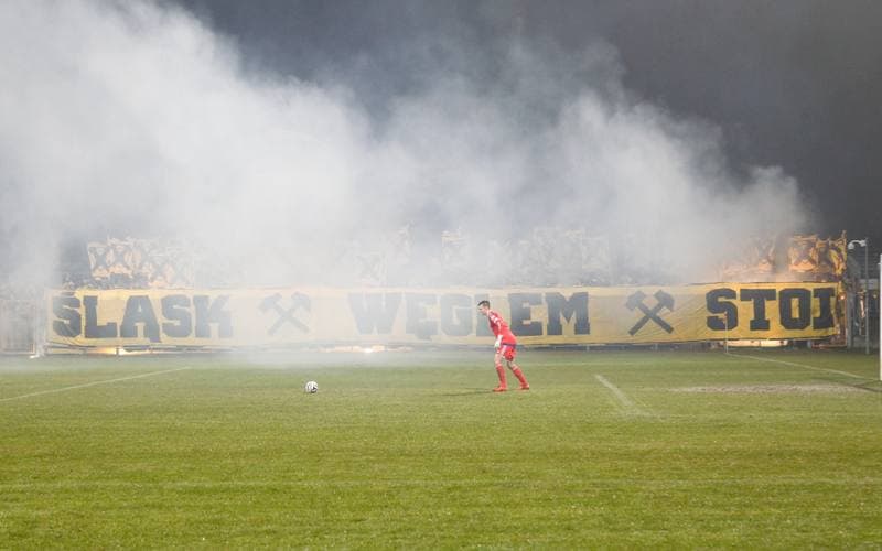 Football. I Liga. MKS Kluczbork - GKS Katowice. 12.03.2016