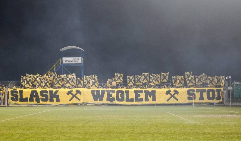 Football. I Liga. MKS Kluczbork - GKS Katowice. 12.03.2016