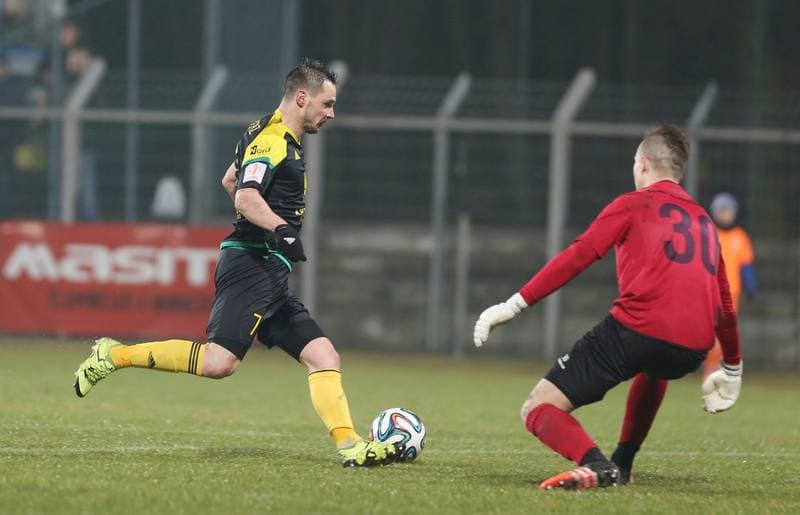 Football. I Liga. MKS Kluczbork - GKS Katowice. 12.03.2016