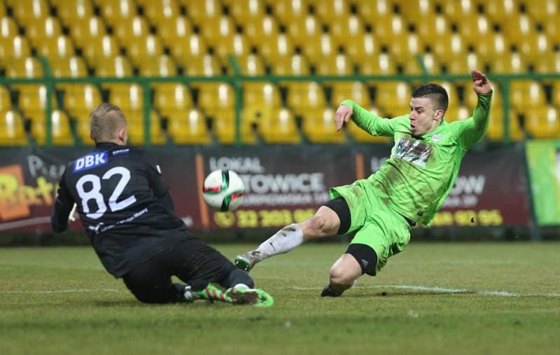 Football. I liga. Rozwoj Katowice - Stomil Olsztyn. 11.03.2016