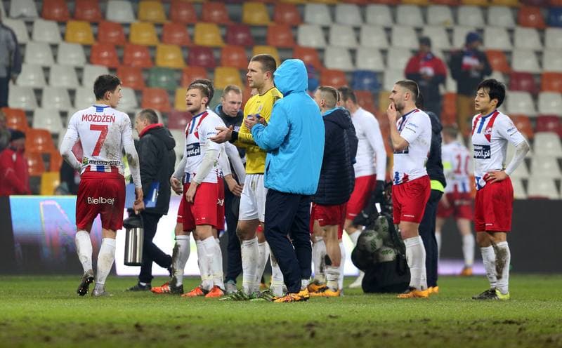 Football. PKO BP Ekstraklasa. Podbeskidzie Bielsko-Biala - Korona Kielce. 04.03.2016