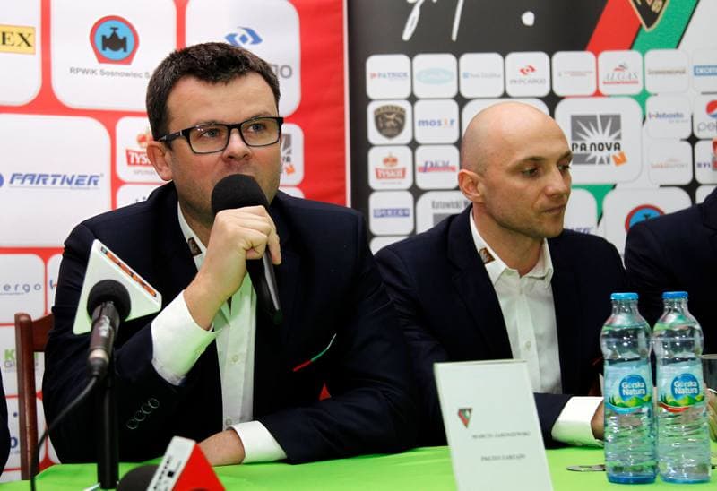 Football. Zaglebie Sosnowiec. Press Conference. 02.03.2016