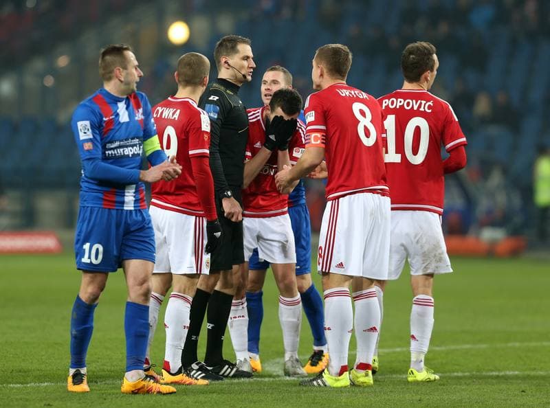 Football. PKO BP Ekstraklasa. Wisla Krakow - Podbeskidzie Bielsko Biala. 27.02.2016