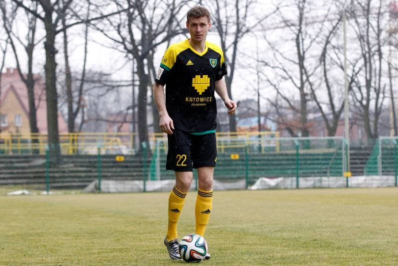 Football. GKS Katowice. Tomasz Zahorski. 23.02.2016