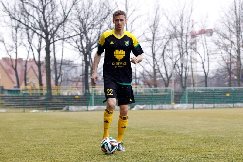 Football. GKS Katowice. Tomasz Zahorski. 23.02.2016