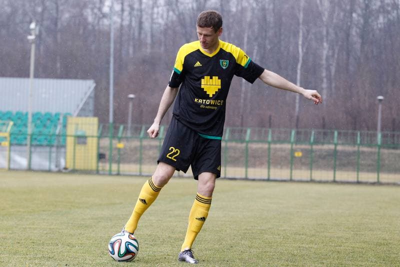 Football. GKS Katowice. Tomasz Zahorski. 23.02.2016