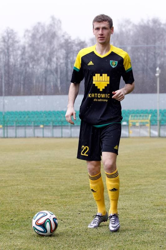 Football. GKS Katowice. Tomasz Zahorski. 23.02.2016