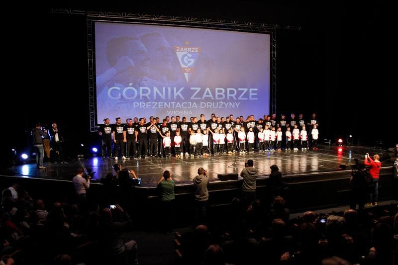 Football. Gornik Zabrze. Team Presentation. 09.02.2016