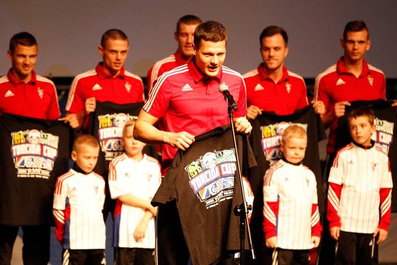 Football. Gornik Zabrze. Team Presentation. 09.02.2016