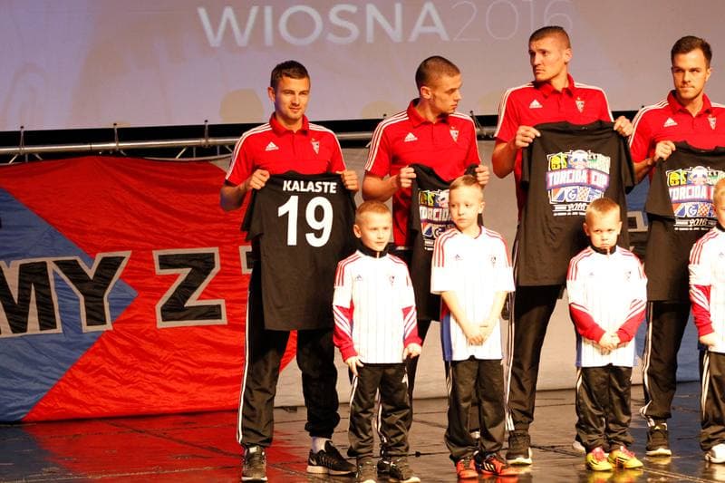 Football. Gornik Zabrze. Team Presentation. 09.02.2016