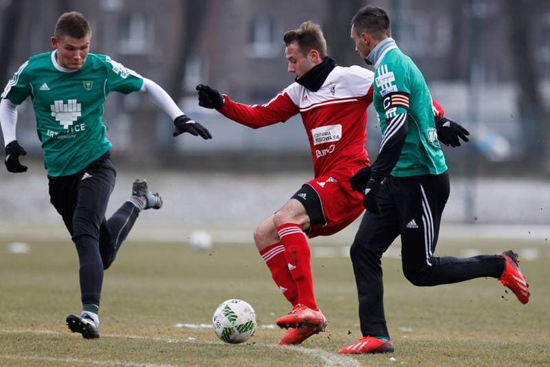 Football. Sparing. Gornik Zabrze - GKS Katowice. 05.02.2016