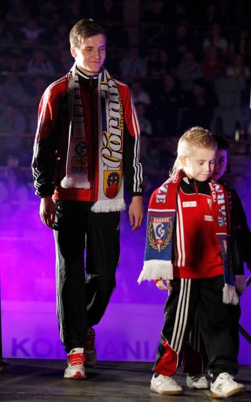 Football. Gornik Zabrze. Team Presentation. 08.02.2014