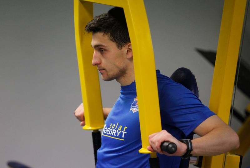 Football. Termalica Bruk-Bet Nieciecza. Training. 30.01.2014